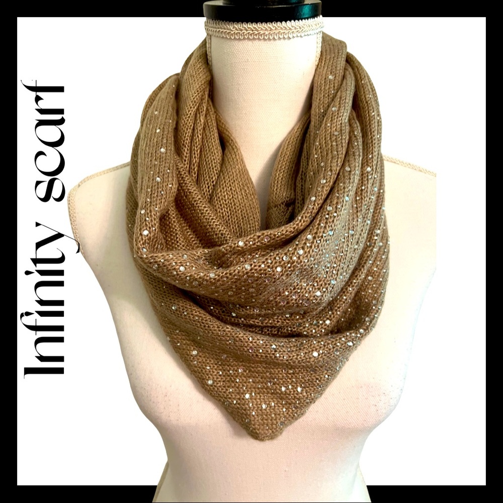 Infinity Scarf with Rhinestones